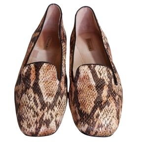 Tahari Women’s Clementine Snake Print Flats Loafers Shoes Women's
